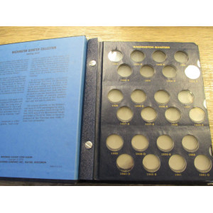Whitman coin album for Washington Quarters - 1932-1979 - vintage coin supply