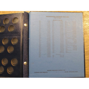 Whitman coin album for Washington Quarters - 1932-1979 - vintage coin supply