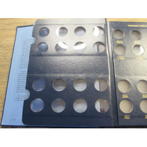 Whitman coin album for National Park Quarters - 2010-2021 - P+D