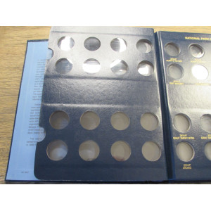 Whitman coin album for National Park Quarters - 2010-2021 - P+D