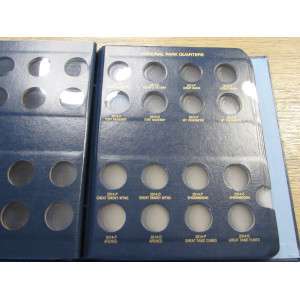 Whitman coin album for National Park Quarters - 2010-2021 - P+D