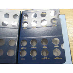 Whitman coin album for National Park Quarters - 2010-2021 - P+D