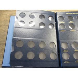 Whitman coin album for National Park Quarters - 2010-2021 - P+D