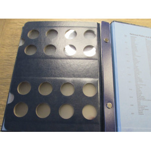 Whitman coin album for National Park Quarters - 2010-2021 - P+D