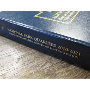 Whitman coin album for National Park Quarters - 2010-2021 - P+D