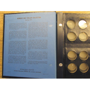 Whitman coin album for Kennedy Half Dollars - 1964-1987 - vintage supply