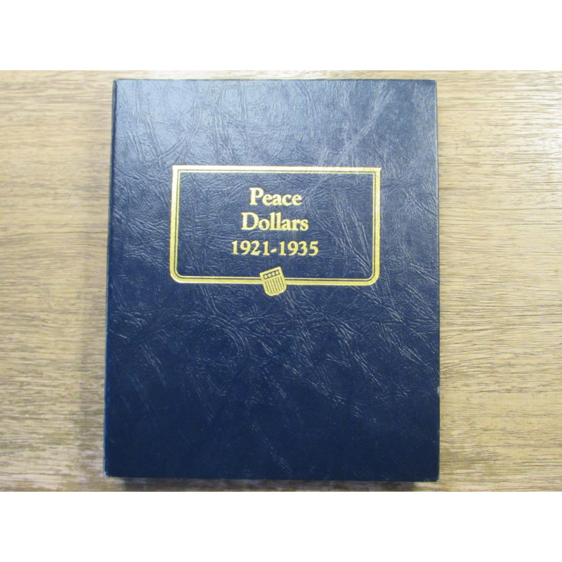 Whitman coin album for Peace Dollars - 1921-1935 - vintage supply
