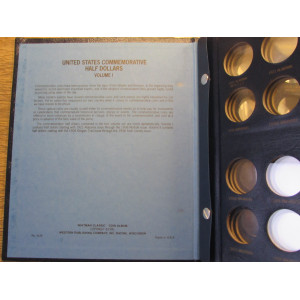 Whitman coin album for US commemorative half dollars - Volume 1 - vintage supply
