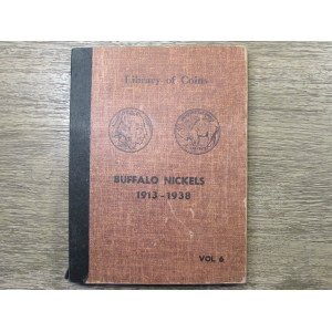 Library of Coins album for Buffalo Nickels - 1913-1938 - vintage supply