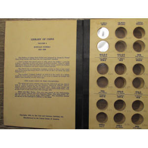 Library of Coins album for Buffalo Nickels - 1913-1938 - vintage supply