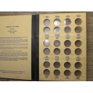 Library of Coins album for Buffalo Nickels - 1913-1938 - vintage supply