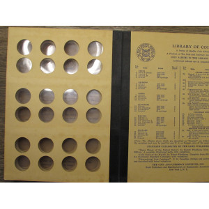 Library of Coins album for Buffalo Nickels - 1913-1938 - vintage supply