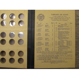 Library of Coins album for Buffalo Nickels - 1913-1938 - vintage supply
