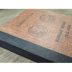 Library of Coins album for Buffalo Nickels - 1913-1938 - vintage supply