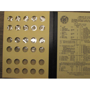 Library of Coins album for Roosevelt Dimes - 1946-1968 - vintage supply