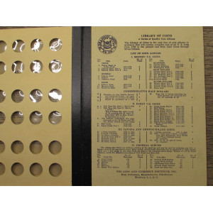 Library of Coins album for Roosevelt Dimes - 1946-1968 - vintage supply