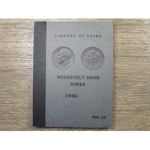Library of Coins album for Roosevelt Head Dimes - 1946-1968
