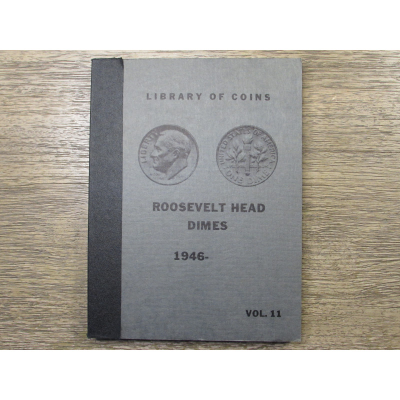 Library of Coins album for Roosevelt Head Dimes - 1946-1968
