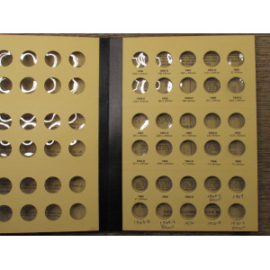 Library of Coins album for Roosevelt Head Dimes - 1946-1968