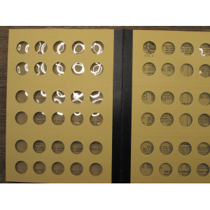 Library of Coins album for Roosevelt Head Dimes - 1946-1968