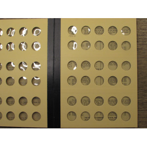 Library of Coins album for Roosevelt Head Dimes - 1946-1968