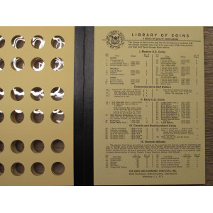 Library of Coins album for Roosevelt Head Dimes - 1946-1968