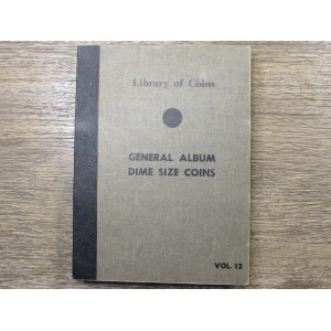 Library of Coins album - General Album Dime Size Coins - 1916 onwards - vintage supply