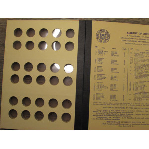 Library of Coins album - General Album Dime Size Coins - 1916 onwards - vintage supply
