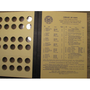 Library of Coins album - General Album Dime Size Coins - 1916 onwards - vintage supply