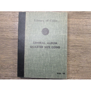 Library of Coins album - General Album Quarter Size coins  - 1963 onwards - vintage supply
