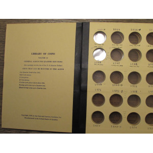 Library of Coins album - General Album Quarter Size coins  - 1963 onwards - vintage supply