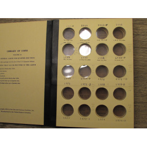 Library of Coins album - General Album Quarter Size coins  - 1963 onwards - vintage supply