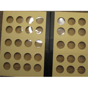 Library of Coins album - General Album Quarter Size coins  - 1963 onwards - vintage supply