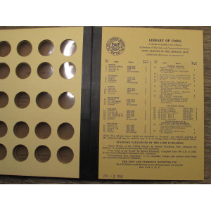 Library of Coins album - General Album Quarter Size coins  - 1963 onwards - vintage supply