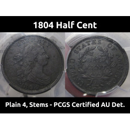 1804 Half Cent - Plain 4,...