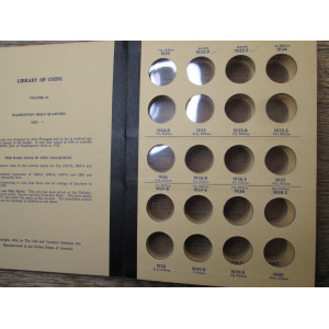 Library of Coins album - Washington Quarters - 1932 - 1959 onwards