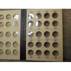 Library of Coins album - Washington Quarters - 1932 - 1959 onwards