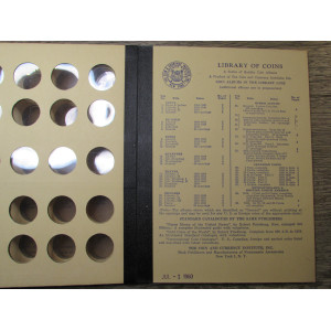 Library of Coins album - Washington Quarters - 1932 - 1959 onwards
