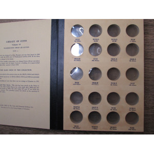Library of Coins album - Washington Quarters - 1932-1965 - vintage supply