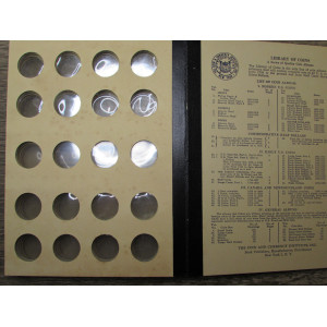 Library of Coins album - Washington Quarters - 1932-1965 - vintage supply