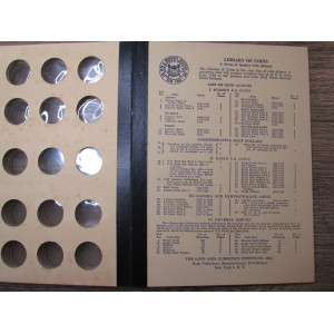 Library of Coins album - Washington Quarters - 1932-1965 - vintage supply
