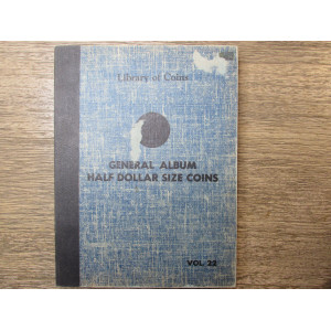 Library of Coins album - General Album Half Dollar Size Coins - vintage supply