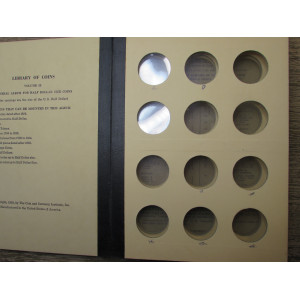 Library of Coins album - General Album Half Dollar Size Coins - vintage supply