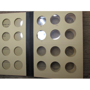 Library of Coins album - General Album Half Dollar Size Coins - vintage supply