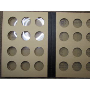 Library of Coins album - General Album Half Dollar Size Coins - vintage supply