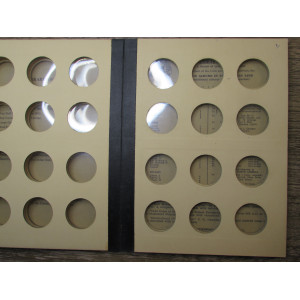 Library of Coins album - General Album Half Dollar Size Coins - vintage supply