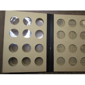 Library of Coins album - General Album Half Dollar Size Coins - vintage supply