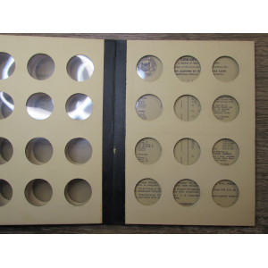 Library of Coins album - General Album Half Dollar Size Coins - vintage supply