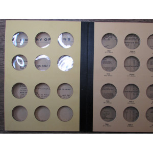 Library of Coins Album for Walking Liberty Half Dollars - 1937-1947 - part 2 - vintage supply