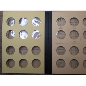 Library of Coins Album for Walking Liberty Half Dollars - 1937-1947 - part 2 - vintage supply